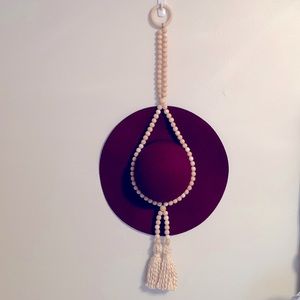 Beaded hat hanger